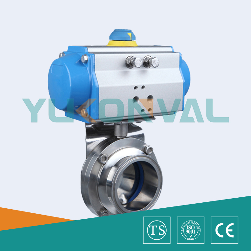 衛(wèi)生級卡箍氣動蝶閥